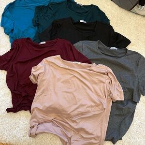 6 Nursing tops, size XL